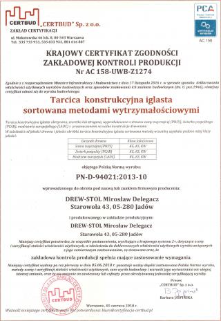 Tarcica konstrukcyjna iglasta sortowana metodami wytrzymałościowymi