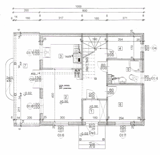Dom z bala DM-1 - Rzut parteru