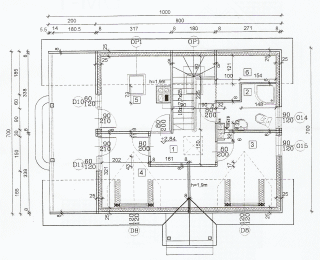 Dom z bala DM-1 - Rzut poddasza