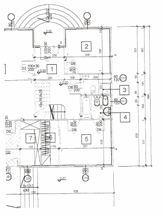 Dom z bala DM-26 - Rzut parteru