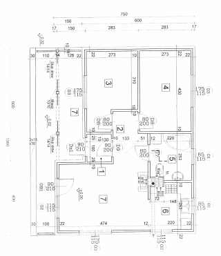 Dom z bala DM-5 - Rzut parteru